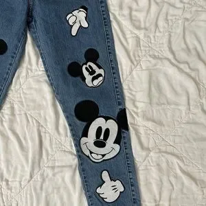 Zara Disney Mickey Mouse Jeans